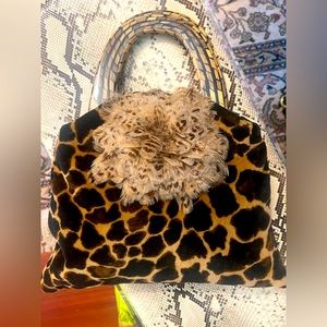 D.a.g. Vintage cheetah print bag like new